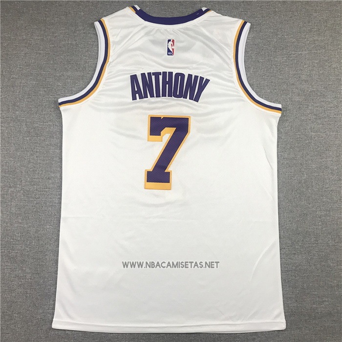 Camiseta Los Angeles Lakers Carmelo Anthony NO 7 Association 2021 Blanco